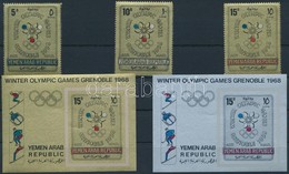 ** 1967 Téli Olimpia Sor Mi 613-615 + Blokksor Mi 60-61 B - Altri & Non Classificati