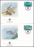 1991 WWF: Tengeri állatok Sor 4 Db FDC-n Mi 566-569 - Altri & Non Classificati