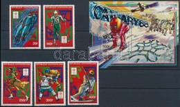 ** 1987 Téli Olimpia, Calgary Sor Mi 1287-1291 + Blokk 421 - Sonstige & Ohne Zuordnung