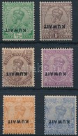 * 1923 7 Klf Forgalmi Fordított Felülnyomással Mi 1-4, 6-7 With Inverted Overprint - Altri & Non Classificati