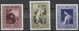 ** 1952 Festmények Sor Mi 306-308 - Sonstige & Ohne Zuordnung