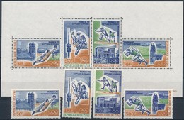 ** 1972 Nyári Olimpia, München Sor Mi 316-319 + Blokk 6 - Sonstige & Ohne Zuordnung