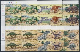 ** 2006 Dinoszaurusz Sor ívsarki Négyestömbökben Mi 638-645 - Altri & Non Classificati