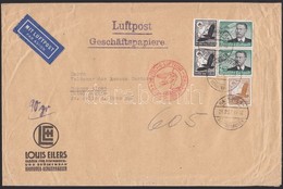 1937 Légi Levél Argentínába 6,25 RM Bérmentesítéssel / Airmail Cover To Argentina With 6,25 RM Franking - Other & Unclassified