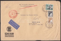 1938 Légi Levél Argentínába 3,25 RM Bérmentesítéssel / Airmail Cover To Argentina With 3,25 RM Franking - Sonstige & Ohne Zuordnung