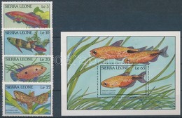 ** 1988 Halak Sor Mi 1081-1084 + Blokk Mi 76 - Sonstige & Ohne Zuordnung