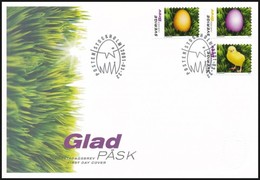 2001 Húsvét öntapadós Sor Mi 2221-2223 FDC-n - Altri & Non Classificati