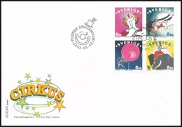 2002 Europa CEPT Négyestömb Mi 2295-2298 FDC-n - Sonstige & Ohne Zuordnung