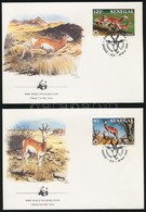 1986 WWF: Gazella Sor Mi 875-878 4 Db FDC-n - Altri & Non Classificati