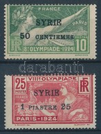 * 1924 Nyári Olimpia: Párizs (I.) Felülnyomással / Summer Olympics (I.) With Overprint Mi 227-228 - Sonstige & Ohne Zuordnung