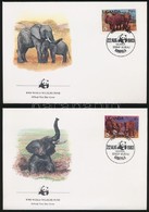 1983 WWF: Afrikai Elefánt Sor 4 Db FDC-n Mi 361 A-364 A - Altri & Non Classificati