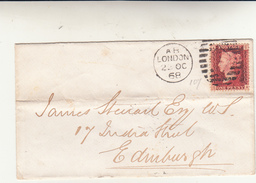 London To Edimburgo, Cover 1868 - Briefe U. Dokumente
