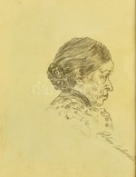 Pállya Jelzéssel: Asszony Portré. Ceruza, Papír, üvegezett Keretben, 23×17 Cm - Sonstige & Ohne Zuordnung