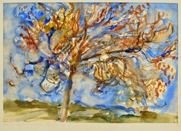 Somlai Vilma (1938-2007): Nyárvégi Mozgásban. Akvarell, Papír, Jelzett, 33×48 Cm - Sonstige & Ohne Zuordnung