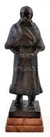 Csúcs Ferenc (1905-1999): Templomba Menő. Bronz, Jelzett, Márvány Talapzaton, M:31 Cm - Other & Unclassified