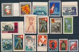 1939-1945 116 Db  Svájci Katona Bélyeg 8 Stecklapon / 1939-1945 116 Swiss Soldiers' Stamps On 8 Stockcards - Ohne Zuordnung