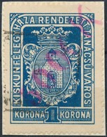 1924 Kiskunfélegyháza R.T.V. 19 Sz. Okirati Illetékbélyeg (20.000) - Non Classificati