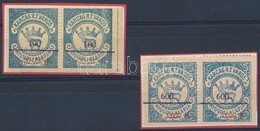 1925 Karcag R.T.V. Okirati 2 Klf értékű Illetékbélyeg Párokban (4.600) - Ohne Zuordnung