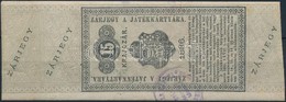 1986 15kr Kártyajegy, Kártya-zárjegy (Hodobay 4.) / 15kr Card Tax-stamp - Ohne Zuordnung