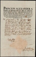 1820 Rudnay Sándor (1760-1831) Esztergomi érsek Levele, Bélik József (1757-1847) Későbbi Szepesi Püspök Ellenjegyzésével - Ohne Zuordnung