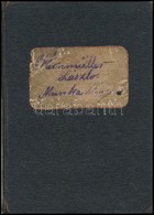 1890-1929 Bp., Rézesztergályos Segéd Munkakönyve, 15 Kr. Okmánybélyeggel, Számos Bejegyzéssel - Ohne Zuordnung