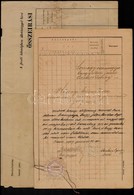 1891-1909 Balatonöszöd, 2 Db Okmány: Községi Közmunka összeírás és Lajstrom - Ohne Zuordnung
