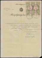 1944 Magyar állampolgársági Bizonyítvány Madéfalvi Lakos Részére, Okmánybélyegekkel - Unclassified