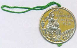 1936 XI. Olympiade Berlin Papír Dísz Az Aranyérem Mintájára, D: 3 Cm / XI. Olympiade Berlin Paper Ornament - Ohne Zuordnung