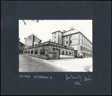 1982 Jankovszky György(1946-): Budapest, VIII. Kerület, Leonardo Da Vinci Utca, Feliratozva, Aláírt, Pecséttel Jelzett,  - Sonstige & Ohne Zuordnung