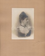 1920 Ismeretlen Színésznő (talán Gyenge Anna?) Dedikált Fotója  Rákosi Szidinek. Goszleth Fotó  Fotó Mérete 11x15 Cm - Sonstige & Ohne Zuordnung