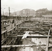 Cca 1970 Budapest, Moszkva Téri építkezések, 3 Db Szabadon Felhasználható, Vintage Negatív, 6x6 Cm - Sonstige & Ohne Zuordnung