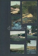 Cca 1941 Szépen Színezett Amatőr Emlékképek Albumlapon, 9 Db Vintage Fotó, 6,5x5 Cm és 11,5x7,5 Cm - Sonstige & Ohne Zuordnung