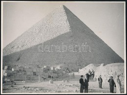 1937 Egyiptom, 2 Db Vintage Fotó, Feliratozva, 18x24 Cm / Egypt, 2 Vintage Photos, 18x24 Cm - Sonstige & Ohne Zuordnung