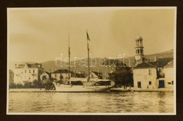 Cca 1910 Abbazia, 23 Db Fotó Albumba Ragasztva, Köztük Hajók, Kikötői Képek, Képméret: 8,5x13,5 Cm, Album Mérete: 16x23  - Sonstige & Ohne Zuordnung