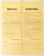 1897 Szombathely, Hirdetmény, állandó Hadsereg és Haditengerészet Katonai Szemléjéről, Magyar és Német Nyelven, Kitöltet - Sonstige & Ohne Zuordnung