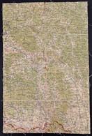 Cca 1910 Felvidék, Kassa és Környéke Katona Térkép Vászonra Kasírozva / Map On Canvas. 40x60 Cm - Sonstige & Ohne Zuordnung