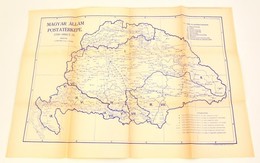 A Magyar Állam Postatérképe 1750-1850. 75x55 Cm - Sonstige & Ohne Zuordnung