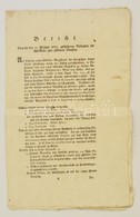 1785 Pozsonyi (Arany Kötél) Patika Nyilvános árverésének Részletes Hirdetménye / Detailed Announcement For An Open Aucti - Non Classificati