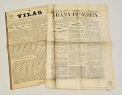 1841-1869 A Világ és Az Aranytrombita C. újságok Egy-egy Száma - Non Classificati