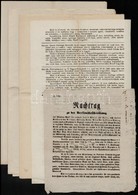 Cca 1850-1860 Vegyes Bűnügyi Hirdetmény Tétel, Köztük Magyar és Német Nyelvű, Személyleírások - Ohne Zuordnung