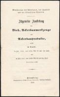 1856 Párizs, Mezőgazdasági áru- és Gépkiállítás Ismertető Füzete, Helyárakkal, Német Nyelven, 42 P. / 1856 Paris, Agricu - Non Classificati