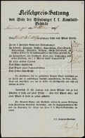 1857 Vas Megyei Német Nyelvű Húsárú Hirdetmény (Jánosháza, Sárvár, Körmend, Stb.), 33,5x21 Cm - Ohne Zuordnung