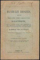 Ondrejkovics János: Egyházi Beszéd, Melyet T. Nemes Bars Megyének Hálaünnepén, Midőn A Kebelében Dühöngő Ragály Megszünt - Ohne Zuordnung