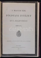 1898 A Magyar Királyi Földtani Intézet évi Jelentése 1897-ról. Bp., 1898, Franklin-Társulat, 210 P.+2 T. Átkötött Modern - Ohne Zuordnung