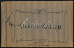 Cca 1900 Krakkó, Városképes Album, 20 Db Képpel, Szecessziós Borítóval / Kraków, Town-view Album With 20 Pictures12x19 C - Ohne Zuordnung