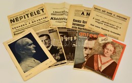 Cca 1916-1946 9 Db Klf Ritka újság, Benne Néhány Számot Megélt Darabok Is. - Ohne Zuordnung