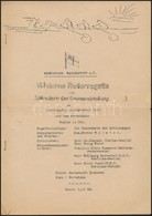 1933 Berlin, Evezős Verseny Programfüzete, Német Nyelven / Berlin, Rowing Competition Programme - Ohne Zuordnung