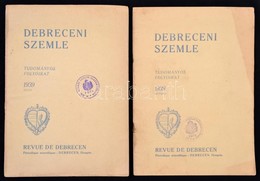 1939 Debreceni Szemle XIII. évf. 134.,137. Számok, 1939. Július, Október. Papírkötésben. - Sin Clasificación