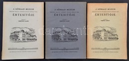 1939-1943 Néprajzi Múzeum Értesítője, 3 Db:
1939. 2-4. Sz. XXXI. évf., 1940. 3-4. Sz. XXXII. évf., 1943. 3-4. Sz. XXXV.  - Ohne Zuordnung