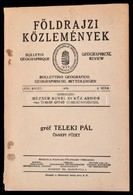 1939 Földrajzi Közlemények. LXVII. Kötet. 4. Sz. Szerk.: Hézser Aurél-Kéz Andor-Temesy Győző. Bp., Magyar Földrajzi Társ - Ohne Zuordnung